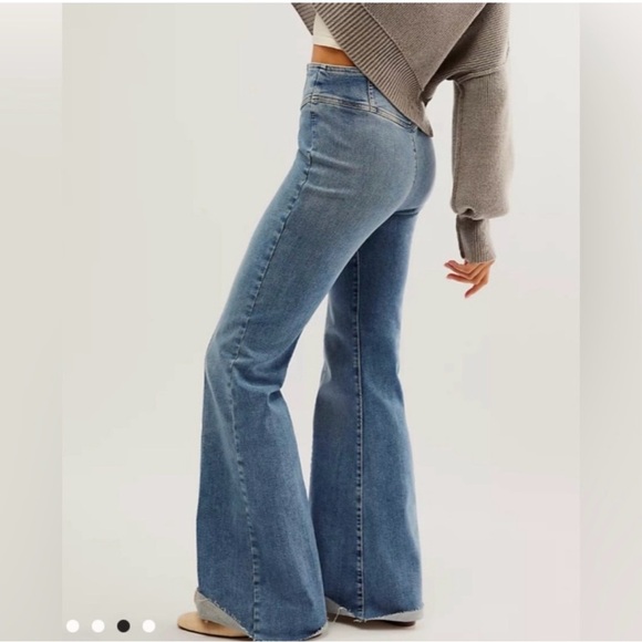 Free People CRVY Wild Honey Denim- High Tide - Picture 5 of 7